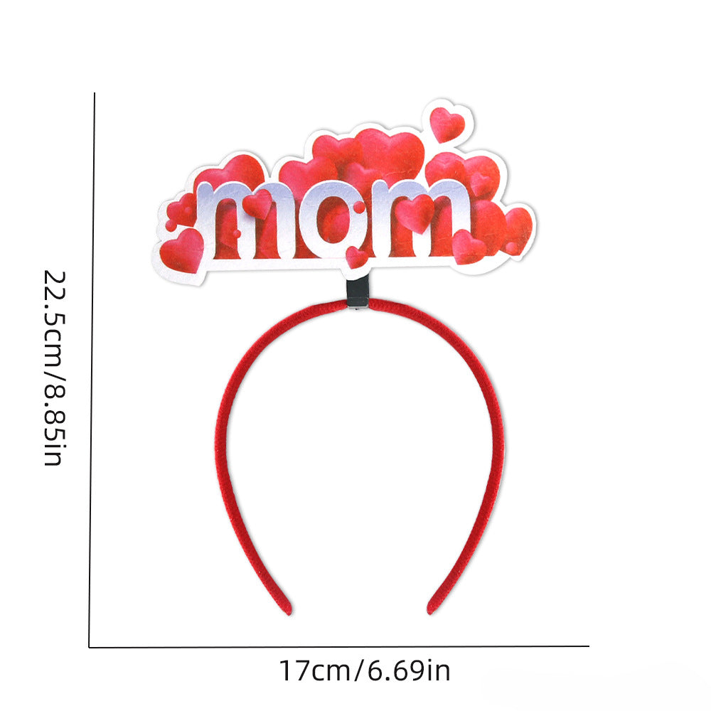 Wholesale Mother's Day Party Decorative Plastic Hair Hoops